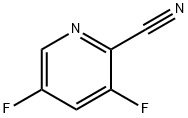 2-Cyano-3,5-difluoropyridine Struktur
