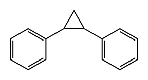 1,2-ジフェニルシクロプロパン, CIS + TRANS 化学構造式