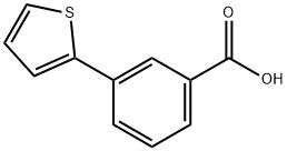 3-(2-チエニル)安息香酸 化学構造式