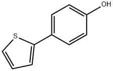 4-チオフェン-2-イルフェノール 化学構造式