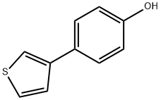 4-(チオフェン-3-イル)フェノール 化学構造式
