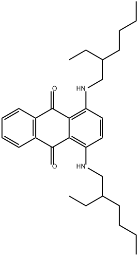 1,4-bis[(2-ethylhexyl)amino]anthraquinone Struktur
