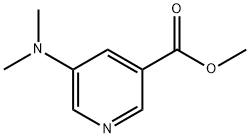 5-(ジメチルアミノ)ニコチン酸メチル 化学構造式