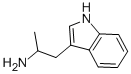 3-(2-アミノプロピル)-1H-インドール 化学構造式
