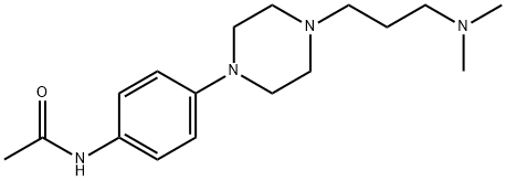 4'-[4-[3-(ジメチルアミノ)プロピル]-1-ピペラジニル]アセトアニリド 化学構造式
