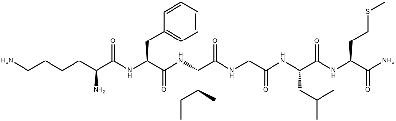 LYS-PHE-ILE-GLY-LEU-MET-NH2, 2990-43-4, 结构式