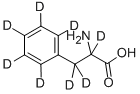 DL-苯基-D5-丙氨酸-2,3,3-D3, 29909-00-0, 结构式