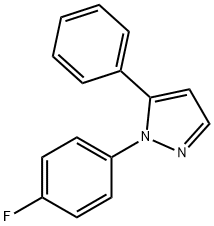 1 - (4 -氟苯基)- 5 -苯基- 1H -吡唑, 299162-83-7, 结构式