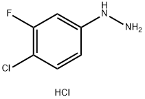 HYDRAZINE,(4-CHLORO-3-FLUOROPHENYL)-,HYDROCHLORIDE (1:1) Structure