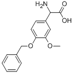 AMINO-(4-BENZYLOXY-3-METHOXY-PHENYL)-ACETIC ACID Struktur