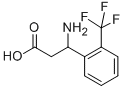 3-氨基-3-(2-三氟甲基苯基)丙酸, 299165-24-5, 结构式