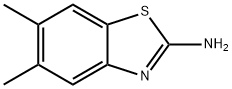 2-アミノ-5,6-ジメチルベンゾチアゾール 化学構造式