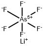 リチウム·ヘキサフルオロアルセナート(V) 化学構造式