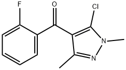 (5-Chloro-1,3-diMethyl-1H-pyrazol-4-yl)(2-fluorophenyl)Methanone Struktur
