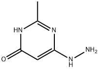 6-肼基-2-甲基-4(3H)-嘧啶酮, 29939-38-6, 结构式