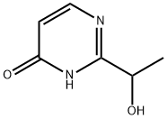 4(1H)-Pyrimidinone,2-(1-hydroxyethyl)- Structure