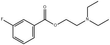 3-Fluorobenzoic acid, 2-(diethylamino)ethyl ester Struktur