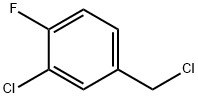 3-Chloro-4-fluorobenzyl chloride Struktur