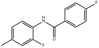 4-Fluoro-N-(2-fluoro-4-Methylphenyl)benzaMide, 97% Structure