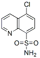 8-Quinolinesulfonamide,  5-chloro- 化学構造式