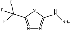 2-hydrazino-5-(trifluoromethyl)-1,3,4-thiadiazole, 299440-05-4, 结构式