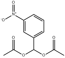 (3-ニトロフェニル)ジアセトキシメタン 化学構造式