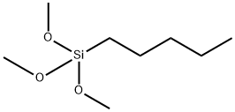 トリメトキシ(ペンチル)シラン 化学構造式