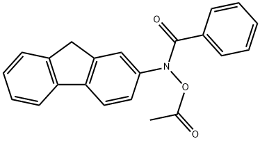 N-Acetoxy-N-(9H-fluorene-2-yl)benzamide Struktur