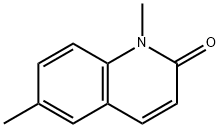 1,6-ジメチルキノリン-2(1H)-オン 化学構造式
