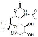 (2S,4S,5R,6R)-5-acetamido-4-acetyloxy-2-hydroxy-6-[(1S,2R)-1,2,3-trihydroxypropyl]oxane-2-carboxylic acid|