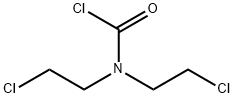 N,N-ビス(2-クロロエチル)カルバモイル  クロリド 化学構造式