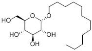 ドデシルα-D-グルコピラノシド 化学構造式
