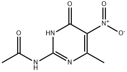 Acetamide, N-(1,4-dihydro-6-methyl-5-nitro-4-oxo-2-pyrimidinyl)- Structure