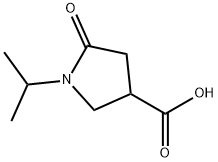 1-异丙基-2-氧代吡咯烷-4-甲酸, 299920-47-1, 结构式