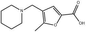 5-METHYL-4-PIPERIDIN-1-YLMETHYL-FURAN-2-CARBOXYLIC ACID Structure