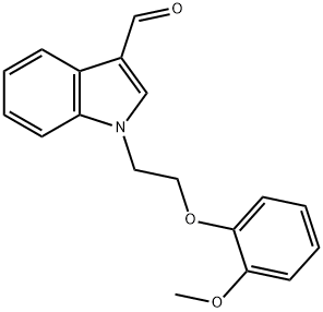 1-[2-(2-METHOXY-PHENOXY)-ETHYL]-1H-INDOLE-3-CARBALDEHYDE Struktur