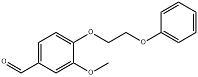 3-メトキシ-4-(2-フェノキシエトキシ)ベンズアルデヒド 化学構造式