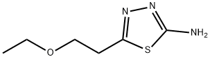 5-(2-エトキシエチル)-1,3,4-チアジアゾール-2-アミン 化学構造式