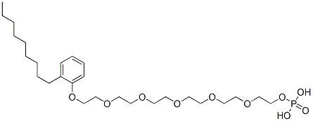 17-(nonylphenoxy)-3,6,9,12,15-pentaoxaheptadecan-1-yl dihydrogen phosphate Struktur