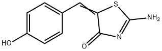 (5E)-5-(4-HYDROXYBENZYLIDENE)-2-IMINO-1,3-THIAZOLIDIN-4-ONE,299953-00-7,结构式