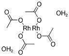 酢酸ロジウム(II)ダイマー二水和物 化学構造式