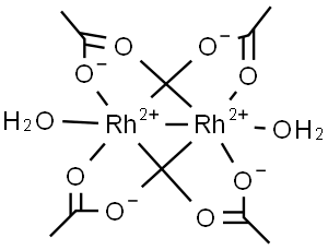 RHODIUM(II) ACETATE DIMER DIHYDRATE Structure