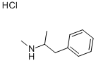 N,alpha-dimethylphenethylamine hydrochloride Structure