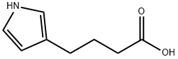 4-(3-ピロリル)酪酸 化学構造式