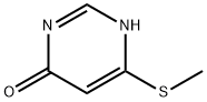 4(1H)-Pyrimidinone, 6-(methylthio)- (9CI) Structure