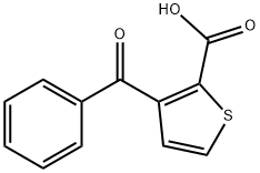 3-ベンゾイル-2-チオフェンカルボン酸 化学構造式