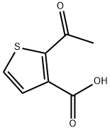 3-Thiophenecarboxylic acid, 2-acetyl- Struktur