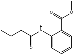 2-丁酰氨基苯甲酸甲酯 结构式