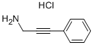 3-PHENYLPROP-2-YN-1-AMINE HYDROCHLORIDE Structure