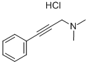 N,N-Dimethyl-3-phenyl-2-propyn-1-amine hydrochloride 结构式
